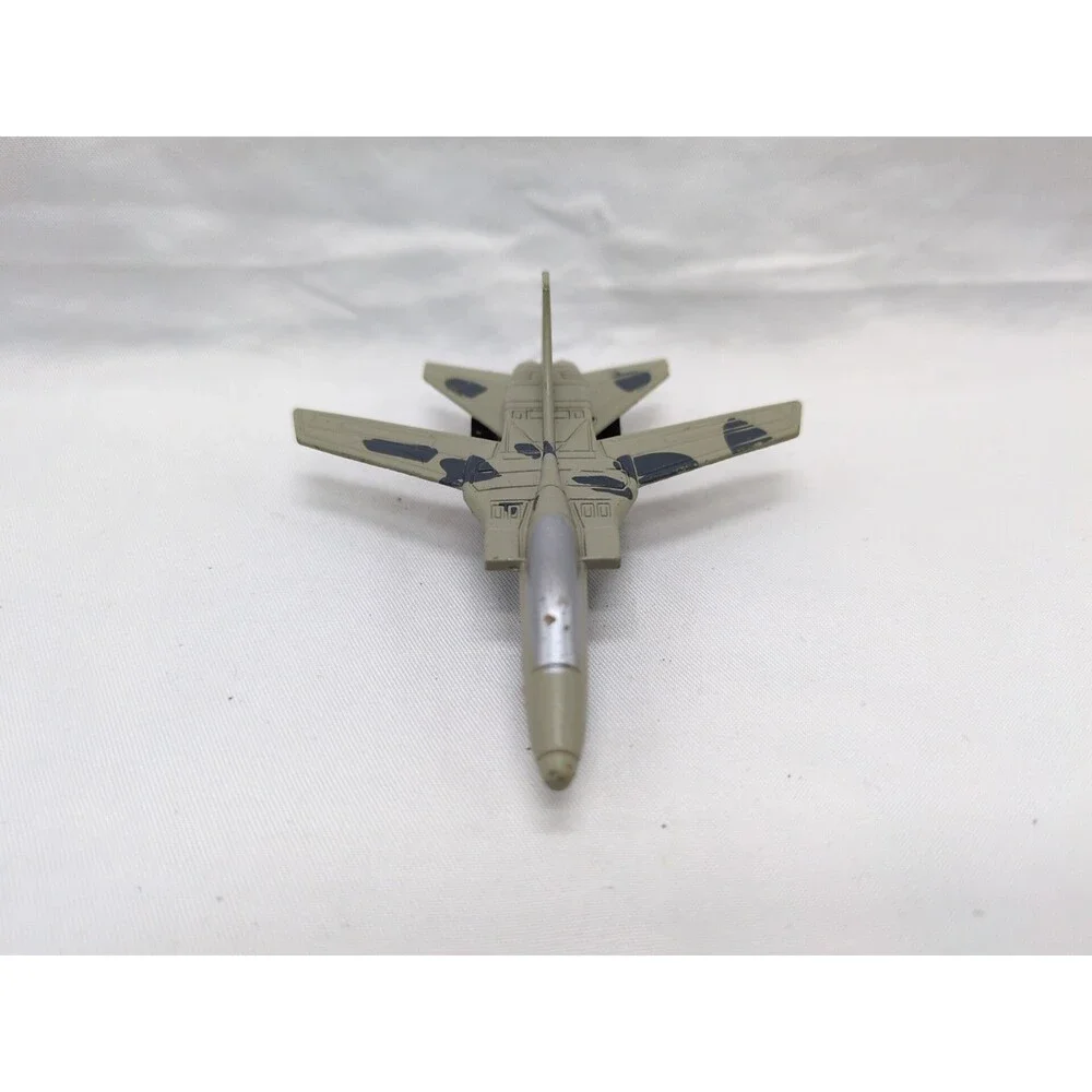 Vintage Green Camo Diecast Military Fighter Plane 3